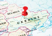 Die rote Linie verläuft durch die Ukraine