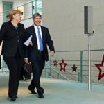 Bundeskanzlerin Angela Merkel sprach mit Atambajew auch &uuml;ber kritische Themen.