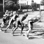 2006, Inline Speed Skating Marathon in Hamburg, Roman Laubhan vorne | Bild: VadW