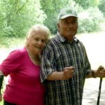 Olga mit Ihrem Bruder Wolodja, 2012.