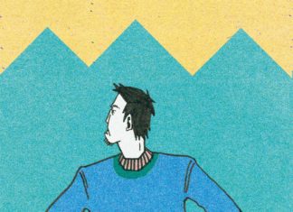 Unter dem Bild eines toten Hundes