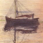 Paula Modersohn-Becker, Moorkahn um 1898, Farbkreiden. | Quelle: IfA