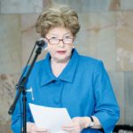 Ursula Seiler-Albring bei ihrer Ansprache zur Ausstellungseröffnung. | Foto: Julia Boxler