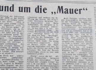 Rund um die „Mauer” Rund um die „Mauer”