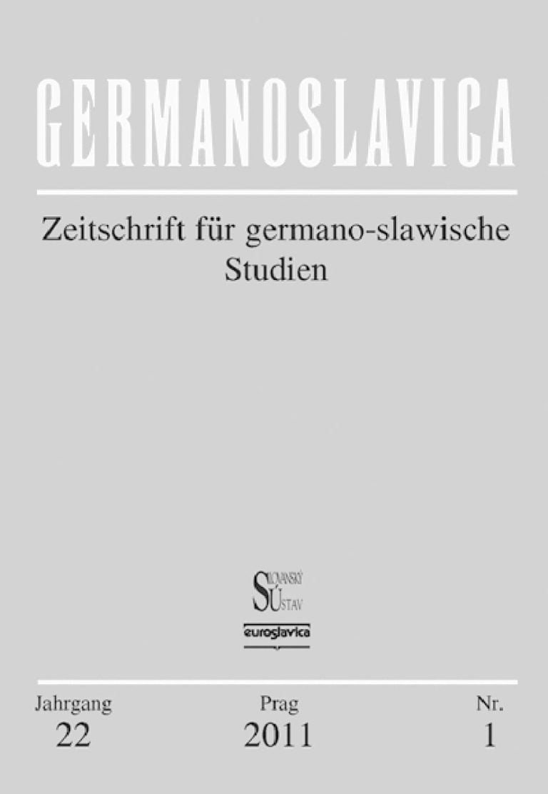 Germanoslavica: Eine Prager Fachzeitschrift zur Völkerverständigung