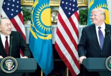 Nasarbajew in Washington: Viel gegenseitiges Lob