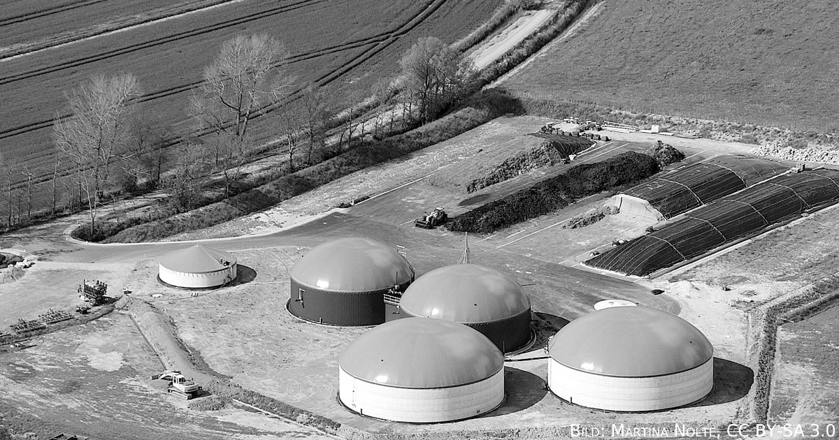 Biogasanlagen aus de Luft.