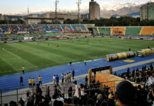 Am 9. Mai im Fußballstadion Fußball in Almaty