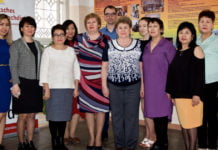 Linguistisches Gymnasium Nr. 68 in Almaty Lehrkräfte der Schule Nr. 68.