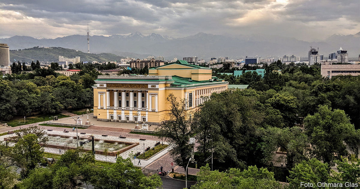 Blick auf Almaty