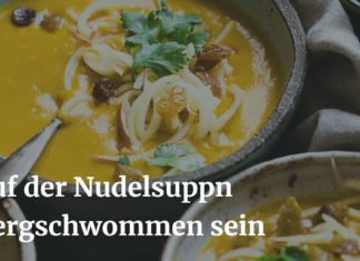Österreichisch für Anfänger | Auf der Nudlsuppn dahergschwommen sein Auf der Nudlsuppn dahergschwommen sein