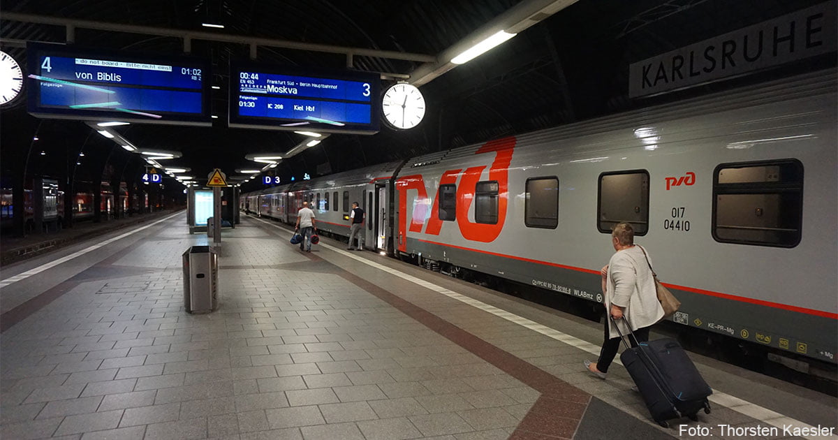 Nachtzug Paris-Karlsruhe-Moskau