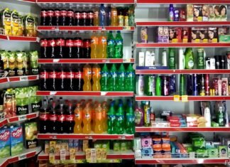 Einkaufen 24/7: Mal schnell in den Laden Ein kleiner Laden in Almaty.