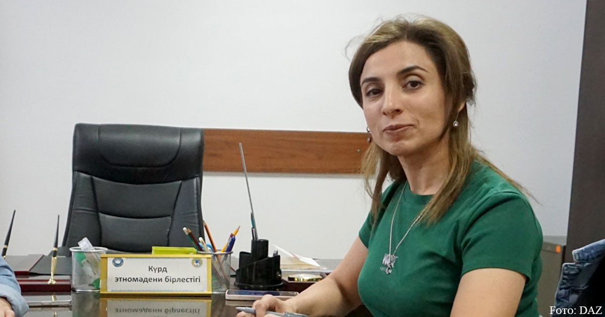 Gulnara Aliewna Abdul-Ogly, Vorsitzende des Frauenkomitees des Kurdischen Vereins „Berbang“ in Kasachstan
