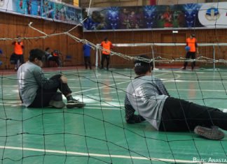 Kling, Glöckchen, klingelingeling: Erste Goalball-Meisterschaft in Almaty Goalball