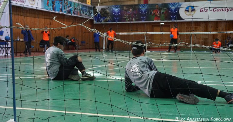 Kling, Glöckchen, klingelingeling: Erste Goalball-Meisterschaft in Almaty