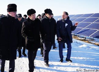 Größte Solaranlage Zentralasiens eröffnet Solaranlage in Saran