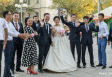 Drei Tage feiern Kasachische Hochzeit