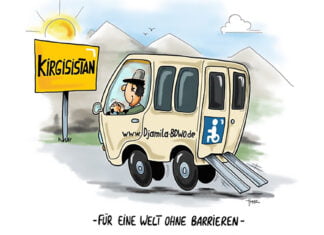 Barrierefreie Mobilität: „Djamila“-Team übergibt Rolli-Bus in Bischkek