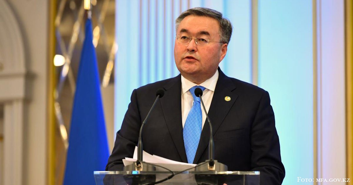 Kasachstans Außenminister Tleuberdi in Brüssel