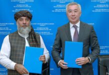 Afghanische Wirtschaftsdelegation in Astana
