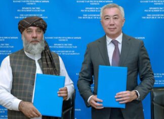 Afghanische Wirtschaftsdelegation in Astana