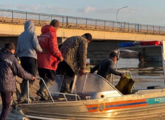 Historische Überschwemmungen in Kasachstan