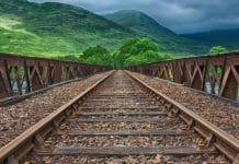 Ausbau der Eisenbahnlinie CKU in Kirgisistan im Oktober