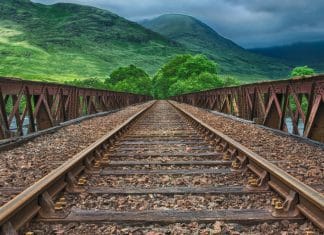 Ausbau der Eisenbahnlinie CKU in Kirgisistan im Oktober