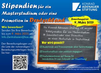 Stipendien für ein Masterstudium oder eine Promotion in Deutschland