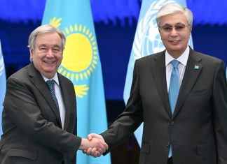 Kasachstan und die UN setzen gemeinsames Zeichen für nachhaltige Entwicklung Kasachstan und die UN setzen gemeinsames Zeichen für nachhaltige Entwicklung