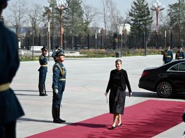 Präsident Schaparow empfängt neue deutsche Botschafterin Monika Lenhard