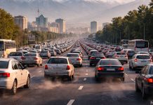 Über 600.000 Fahrzeuge täglich in Almaty: Alte Autos verursachen den Großteil der Luftverschmutzung