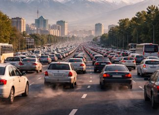 Über 600.000 Fahrzeuge täglich in Almaty: Alte Autos verursachen den Großteil der Luftverschmutzung