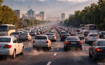 Über 600.000 Fahrzeuge täglich in Almaty: Alte Autos verursachen den Großteil der Luftverschmutzung