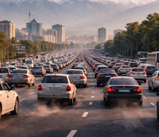 Über 600.000 Fahrzeuge täglich in Almaty: Alte Autos verursachen den Großteil der Luftverschmutzung