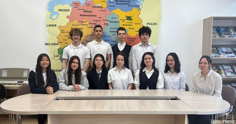 60 Jahre DAZ: Glückwünsche vom 18. Gymnasium in Almaty